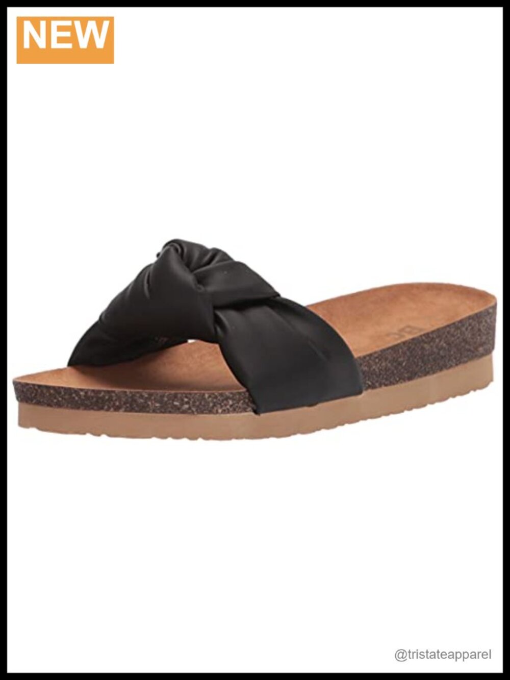 Molded Footbed Slide Sandal Comfortable Slip On Open Toe Flat